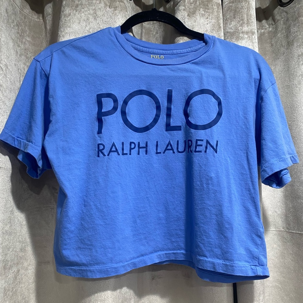 Women’s polo crop t shirt